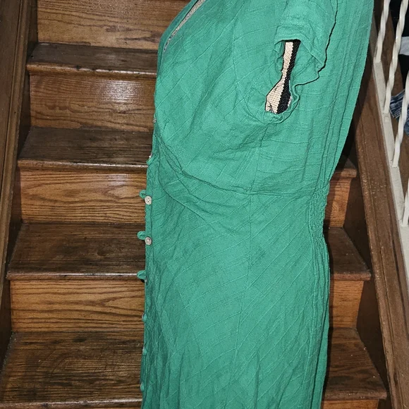 Free People Green New In Town Dress - Picture 10 of 11